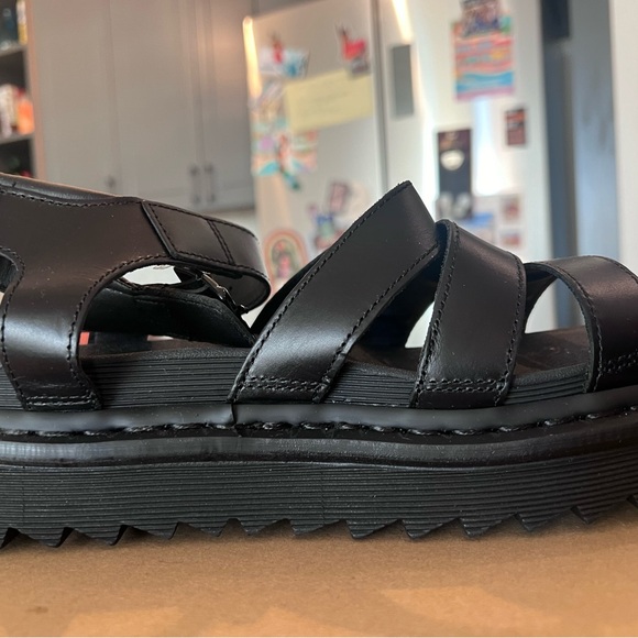 Dr. Martens Black Leather Sandals - Picture 2 of 6